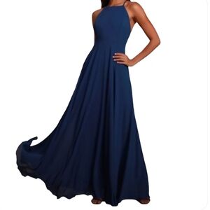 Lulus Mythical Kind of Love Navy Blue Maxi Dress